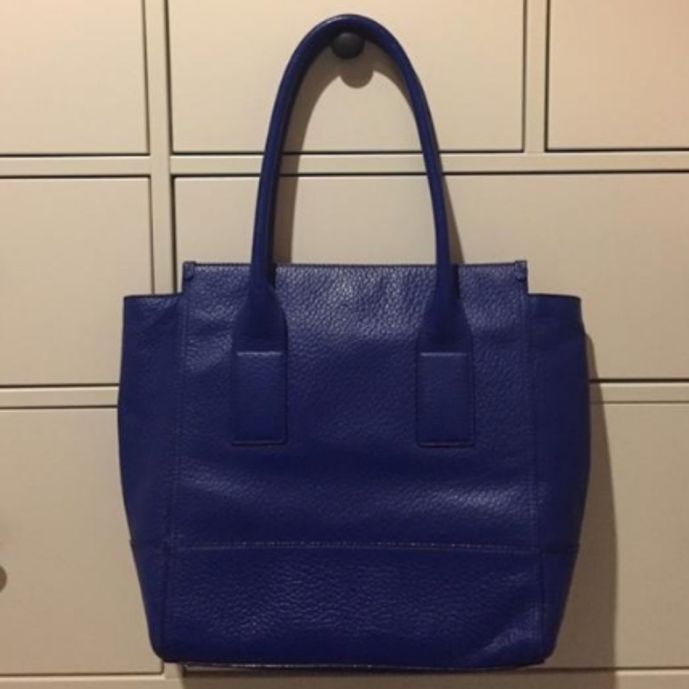 GORGEOUS Kate Spade Blue Leather Tote Bag! - Picture 7 of 8